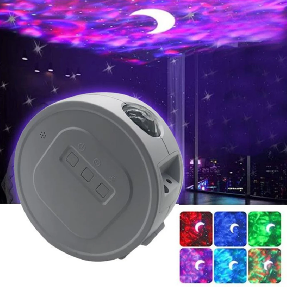 

Starry Sky Projector Star Night Light Projection Ocean Waving Lights LED Colorful Nebula Cloud Lamp Kids Beside Novelty Lights