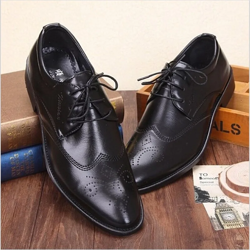 Movechain/Классические мужские свадебные туфли на плоской подошве Мужские деловые