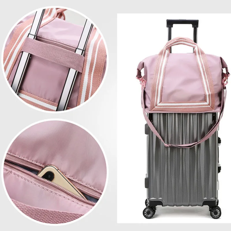 Новинка 2019 нейлоновая складная дорожная сумка вместительная багаж женские