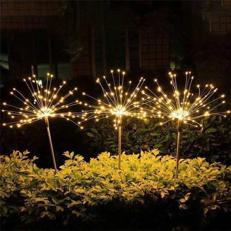 

Solar Firework Lights Outdoor Waterproof Powered Fireworks Trees for Walkway Patio Lawn Backyard,Christmas Party Decor