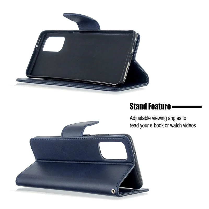 

Solid Color Wallet Leather Case For Samsung S20 S20 Ultra S10 S9 S8 S20 Plus Note 9 8 10 10 Pro Stand Flip Case Cover