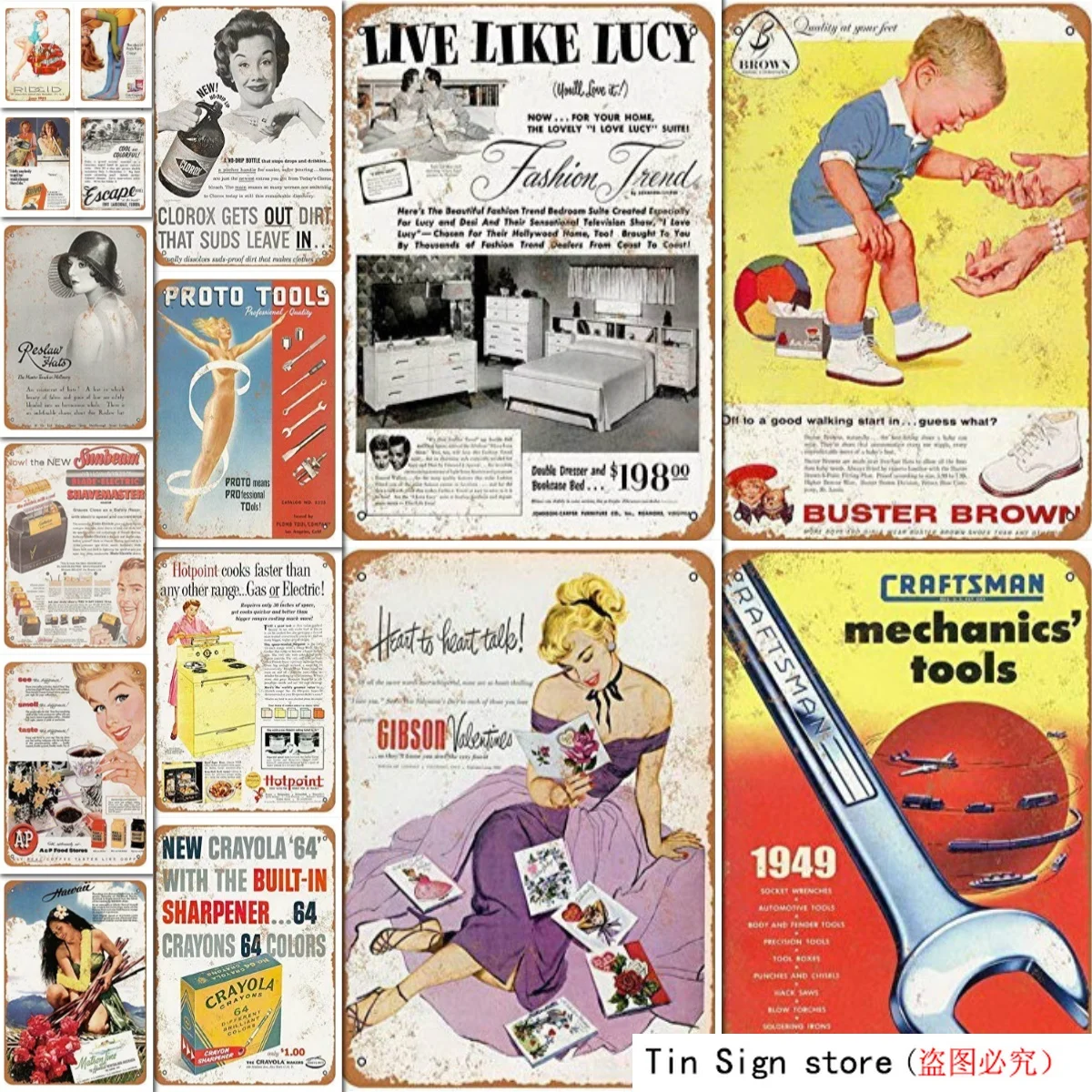 8x12 дюймов Международный комбайн ретро украшение стены Забавный знак для бара