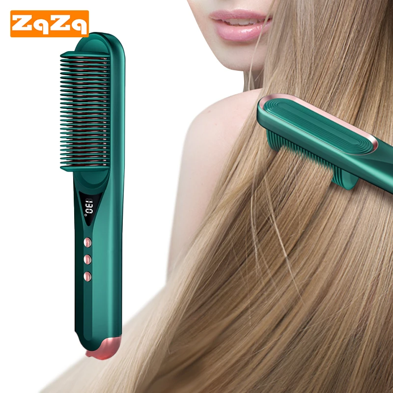 

Выпрямитель, электрическая щетка для волос, Женский стайлер для волос, щипцы для завивки, электрический горячий выпрямитель, плойка с быстр...