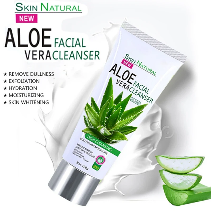 

Aloe Vera Moisturizing Oil Control Facial Cleanser Cleansing Deep Pore Cleansing Remove Blackheads Facial Cleanser Supplies