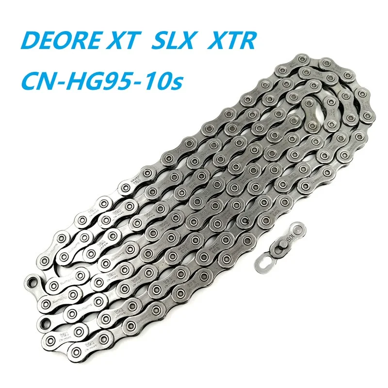 DEORE XT SLX 10 Скорость HG95 горный велосипед цепи 116L с Quick Link CN цепь для скоростного