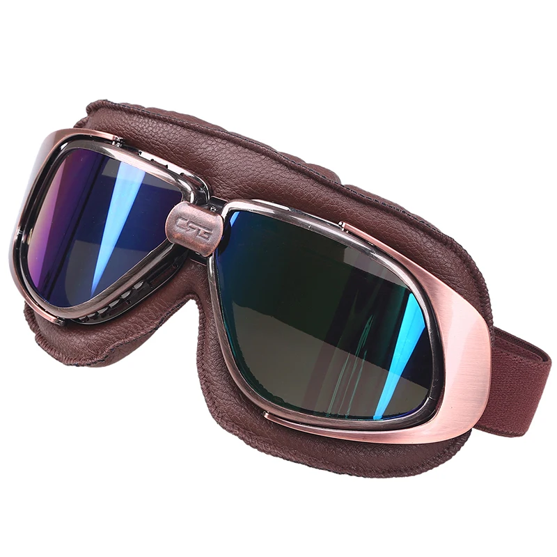 Posbay кожаная оправа прозрачные очки для мотоцикла лыжные скейты пилота