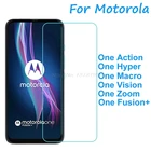 Закаленное стекло для Motorola One Action Hyper Macro Vision Zoom Fusion + Plus стеклянная Защитная пленка для экрана Telefon