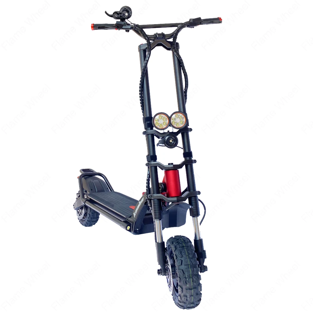 Verkaufen Original Kaabo Wolf Krieger II 11inch 60V 35AH LG Batterie Top Geschwindigkeit 80 Km/h Elektrische Roller Mit Hydraulische Dämpfung
