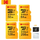Карта памяти KODAK Micro-SD, 256 ГБ, 128 ГБ, 64 ГБ, 32 ГБ, карта памяти TF V30, U3, 100, МБс., адаптер SD для ПК