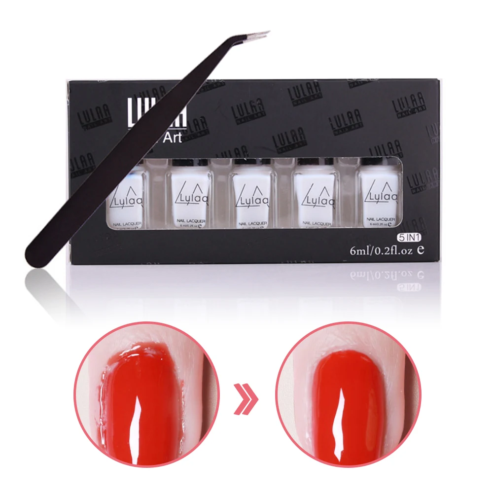 Lulaa 6 мл жидкость для снятия клейкой ленты Анти-перелив клей полировки ногтей