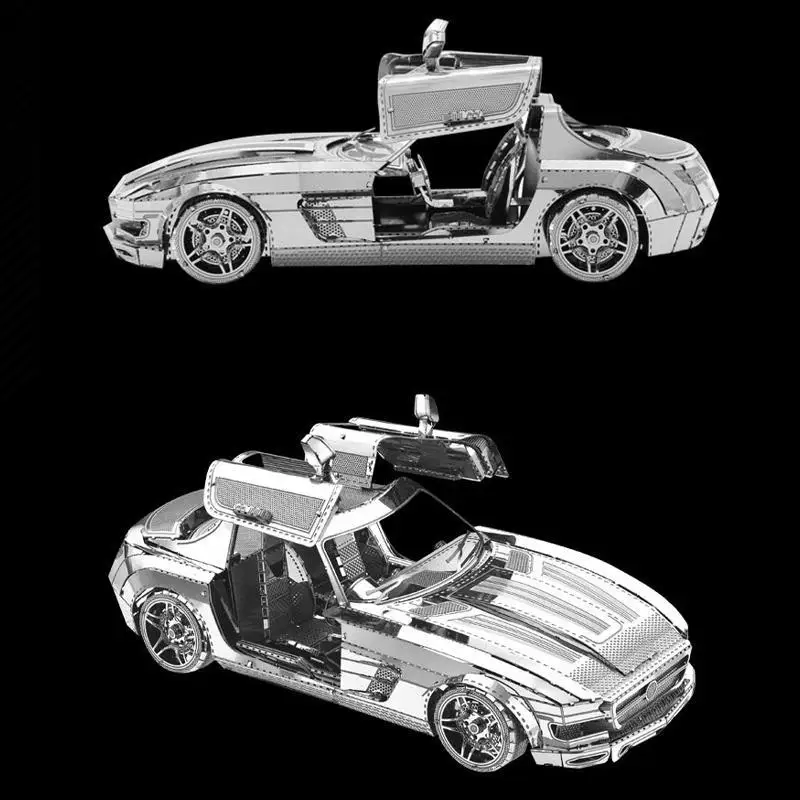 3D пазл металлическая модель бабочка вино спортивный автомобиль сборка сделай