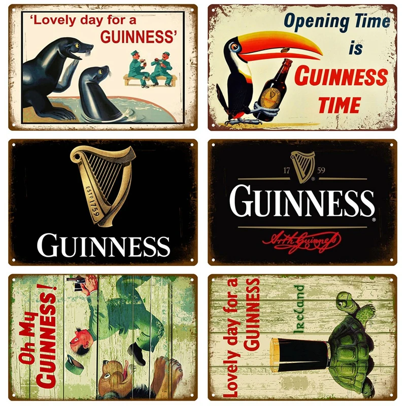 

Пиво Guinness, металлический знак, жестяной знак, виски, Бельгии, табличка для пива, Металлические Декоративные плакаты, мужская пещера, потерты...