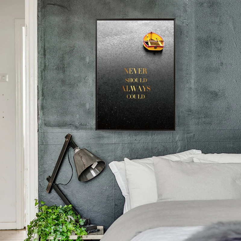 Пейзаж холст живопись растения плакат вдохновляющие цитаты плакаты