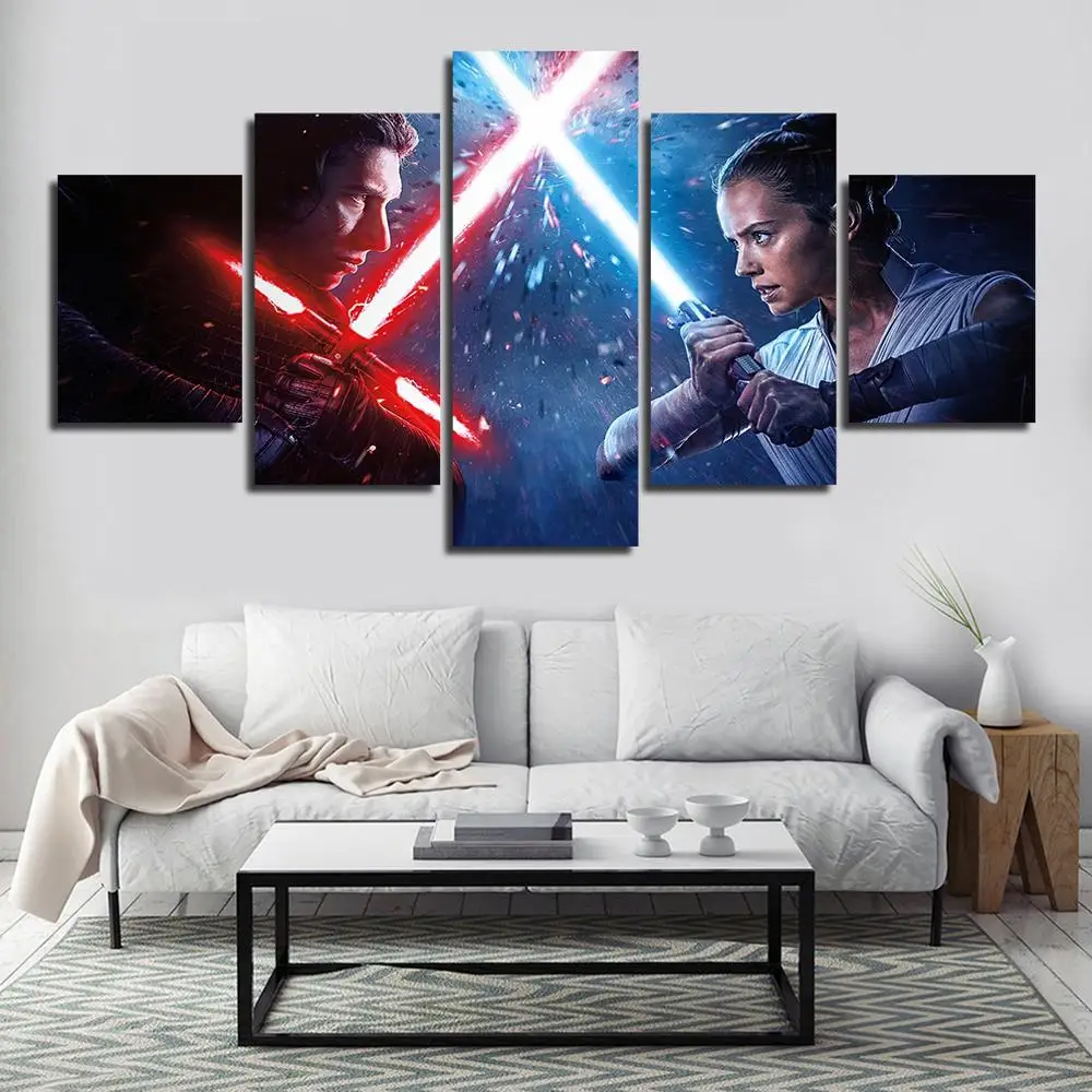 Настенная живопись Звездные войны рыцарь-джедай Рей кайлулун принты по мотивам