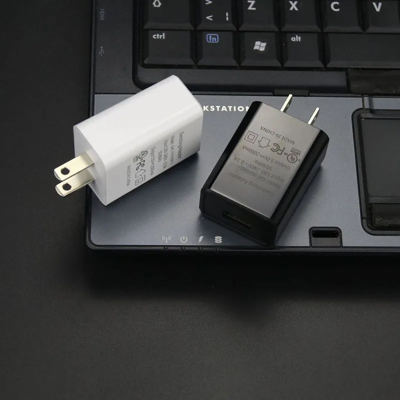 Зарядное устройство USB Quick Charge 5V 1A/5V 2A американский стандарт штепсельная Вилка для