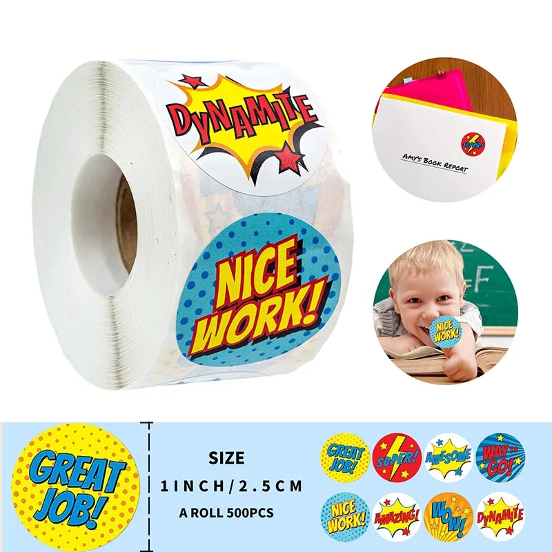 8 видов конструкций Мультяшные наклейки с надписью &quotСупергерои&quot маленькие