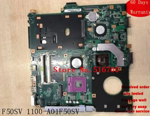 Рабочая протестированная материнская плата для Asus F50SV Pro 61S 1100-A01F50SV | Компьютеры и