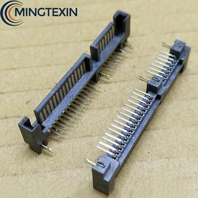 Разъем SATA Male 7P + 15P 22Pin интерфейс жесткого диска изогнутый разъем - купить по