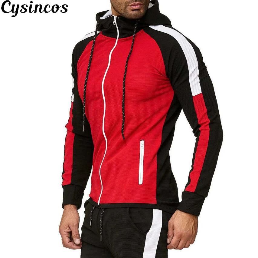 CYSINCOS брендовая модная мужская толстовка с капюшоном в стиле хип хоп спортивная
