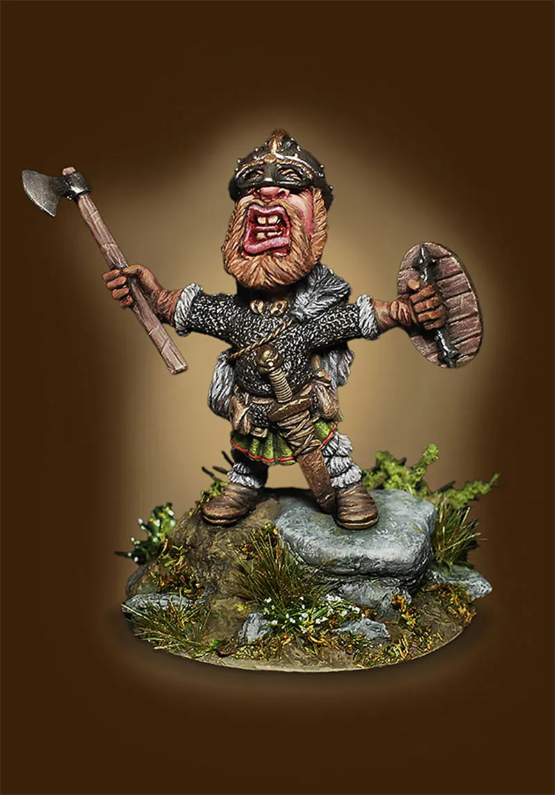 Кавайная аниме-фигурка 1/32 54 мм мультяшная миниатюра победы самурая