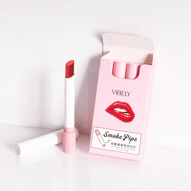 Новый тип 4 шт. в виде сигареты губная помада матовая водостойкая стойкая