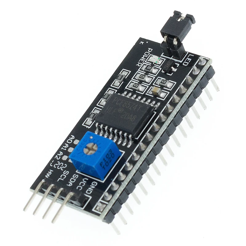20PCSC PCF8574 IIC I2C TWI SPI Serial Interface Board Port 1602 2004 LCD LCD1602 Adapter Plate Converter Module | Электронные