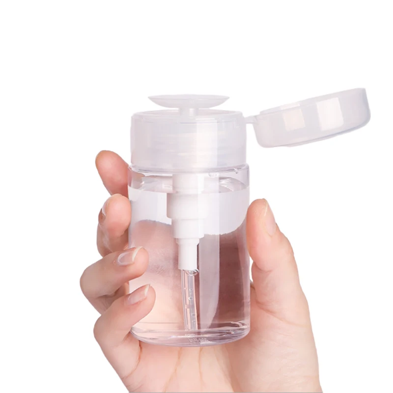 Портативный пустой пластиковый дозатор для снятия лака бутылка с жидкостью 100-200