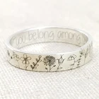 Ретро простая резная Женская кольцо простой древняя серебряная милое кольцо с одуванчиком горячая Распродажа в 2021