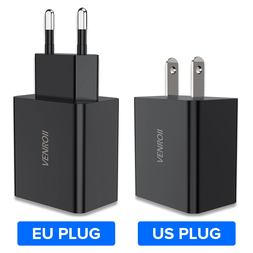 Venroii Quick Charge 3 0 18 Вт Qualcomm QC3.0 быстрое зарядное устройство usb портативный мобильный