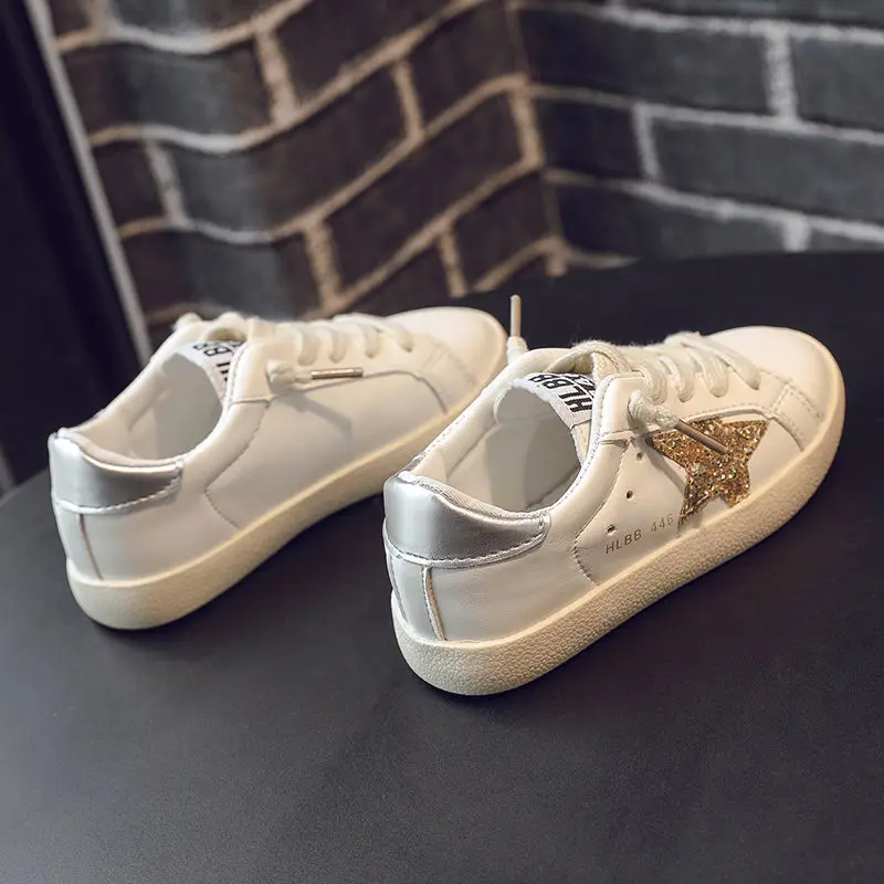 

New White Shoes Girls Casual Shoes Boys Star Sneakers Babys Single Shoes Kids Fashion Sneakers