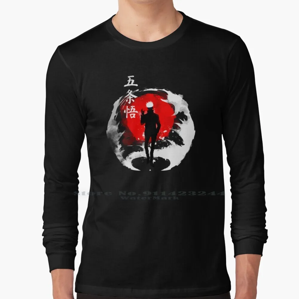 Традиционная Футболка Gojo (Темная версия) 100% хлопок японская футболка Satoru Gojou Ink