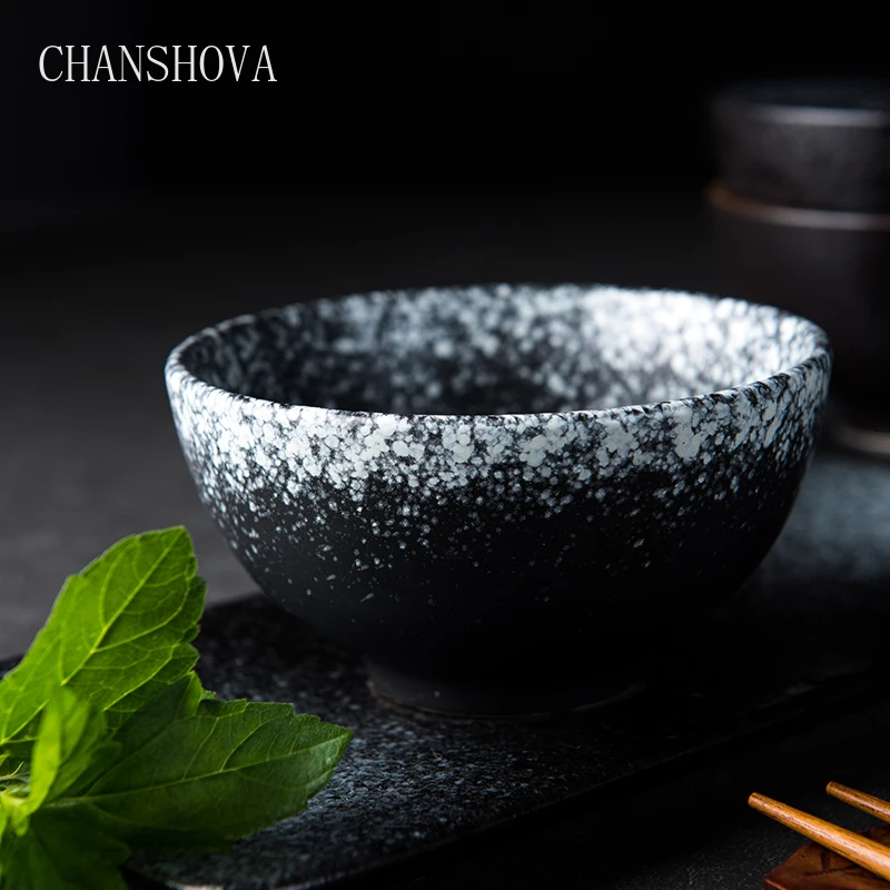 CHANSHOVA Chinese Retro Style color glaze Ceramic Bowl 330ML china Porcelain Bowls for rice and soup Tableware Kitchen Utensils | Дом и сад