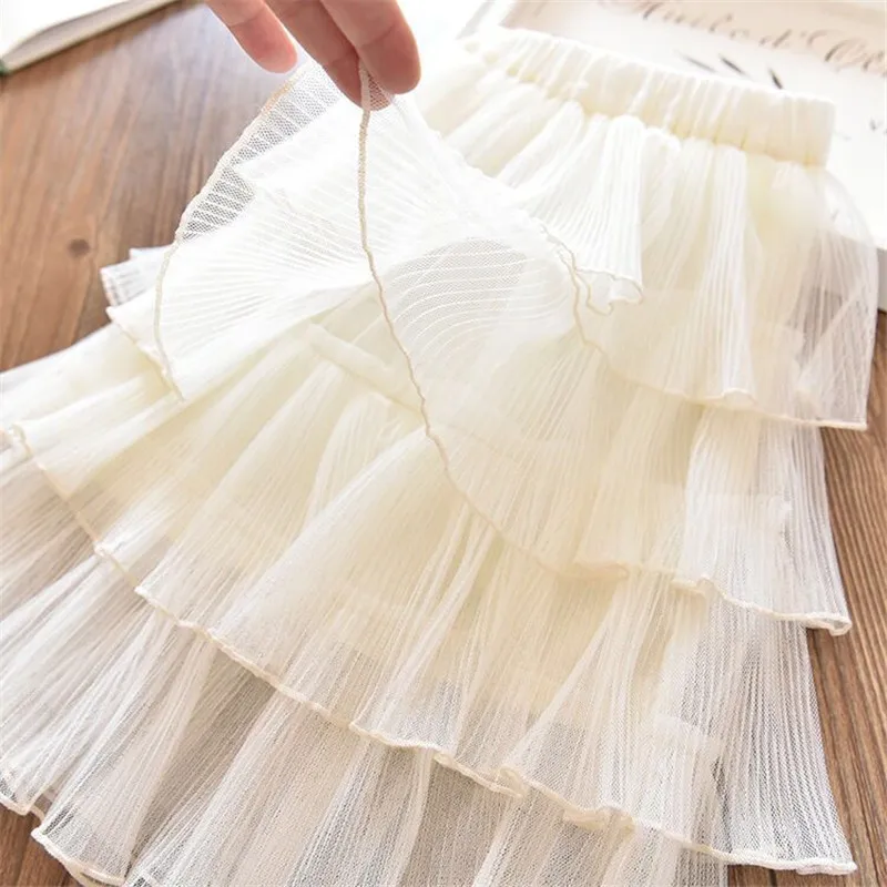 Юбка из тюля для девочек черная детей 12 лет лето-осень 2019 шифоновая