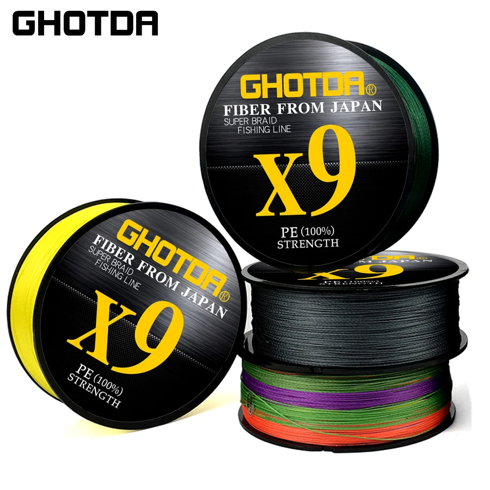 

GHOTDA X9 Professional PE Fishing Line Braided Line Super Multifilament Casting Line 300M 500M 20-80lb 9-36.3kg
