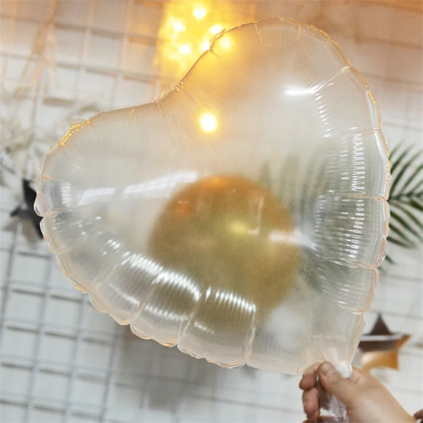 

50Pcs Heart Aluminum Film Balloon Set Colorful Birthday Party Wedding Decoration Anniversary Globals Baby Shower Halloween