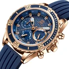 Часы наручные Ben Nevis Мужские кварцевые с резиновым ремешком, модные роскошные Брендовые спортивные с календарем, 2020