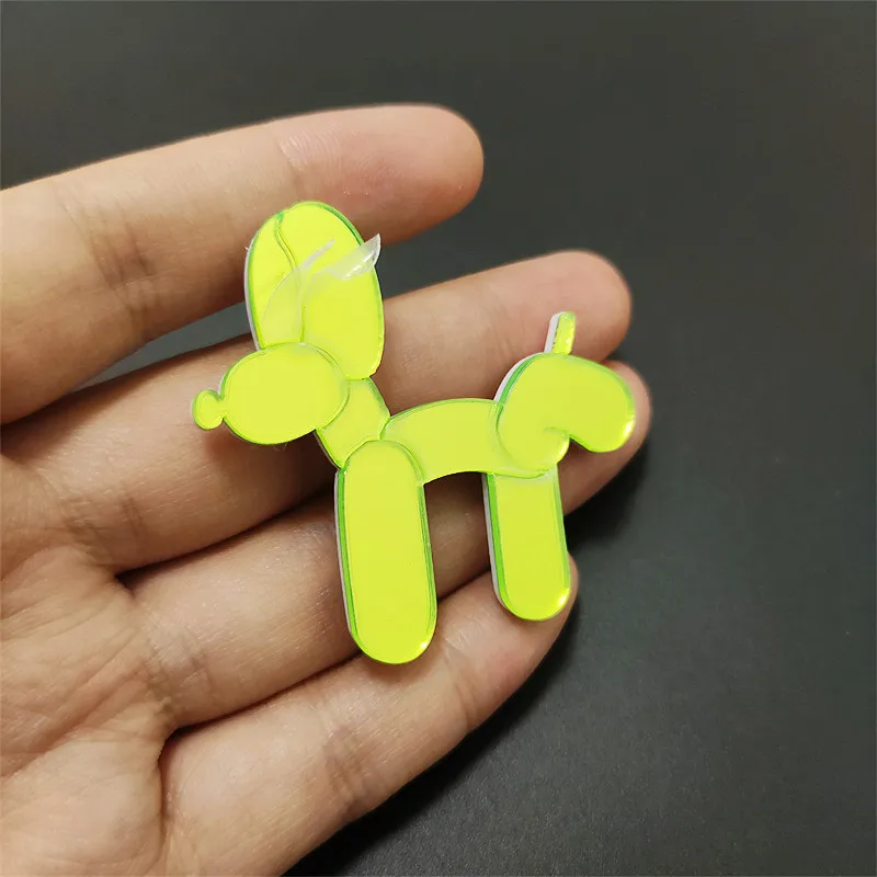 KUGUYS новинка 6 различных милых модных неоновых зеленых зеркал брошь для женщин и