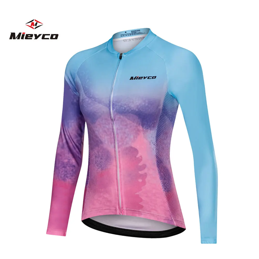 

Майка велосипедная женская, с длинным рукавом, быстросохнущая