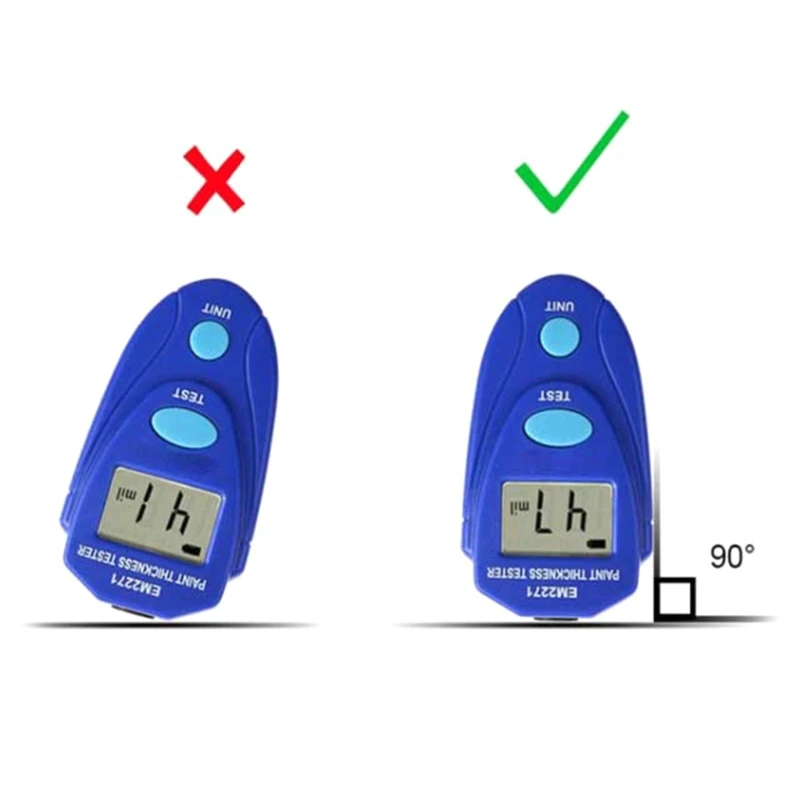 

C5AC Thickness Gauge Paint Meter Paint Coating Thickness Tester Compatible with Car Automotive Tool Auto Digital Calibration