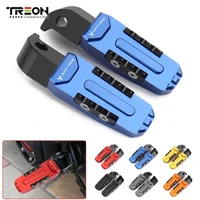 motorcycle cnc rear passenger footrests foot pegs rear pedals for yamaha mt09 mt 09 tracer fz09 accessories