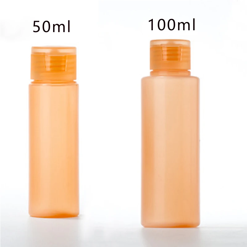 skin color 10 шт./лот, 50 мл/100 мл, пустые пластиковые ПЭ мягкие тюбики, флаконы для лосьона, выдавливающие контейнеры для косметических образцов, флаконы для наполнения жидкости для путешествий - Цвет: skin color