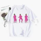 Забавная модная футболка в стиле 90-х с принтом Сары паулсон, топы для девушек в стиле хип-хоп, футболки в стиле Харадзюку, модная летняя футболка