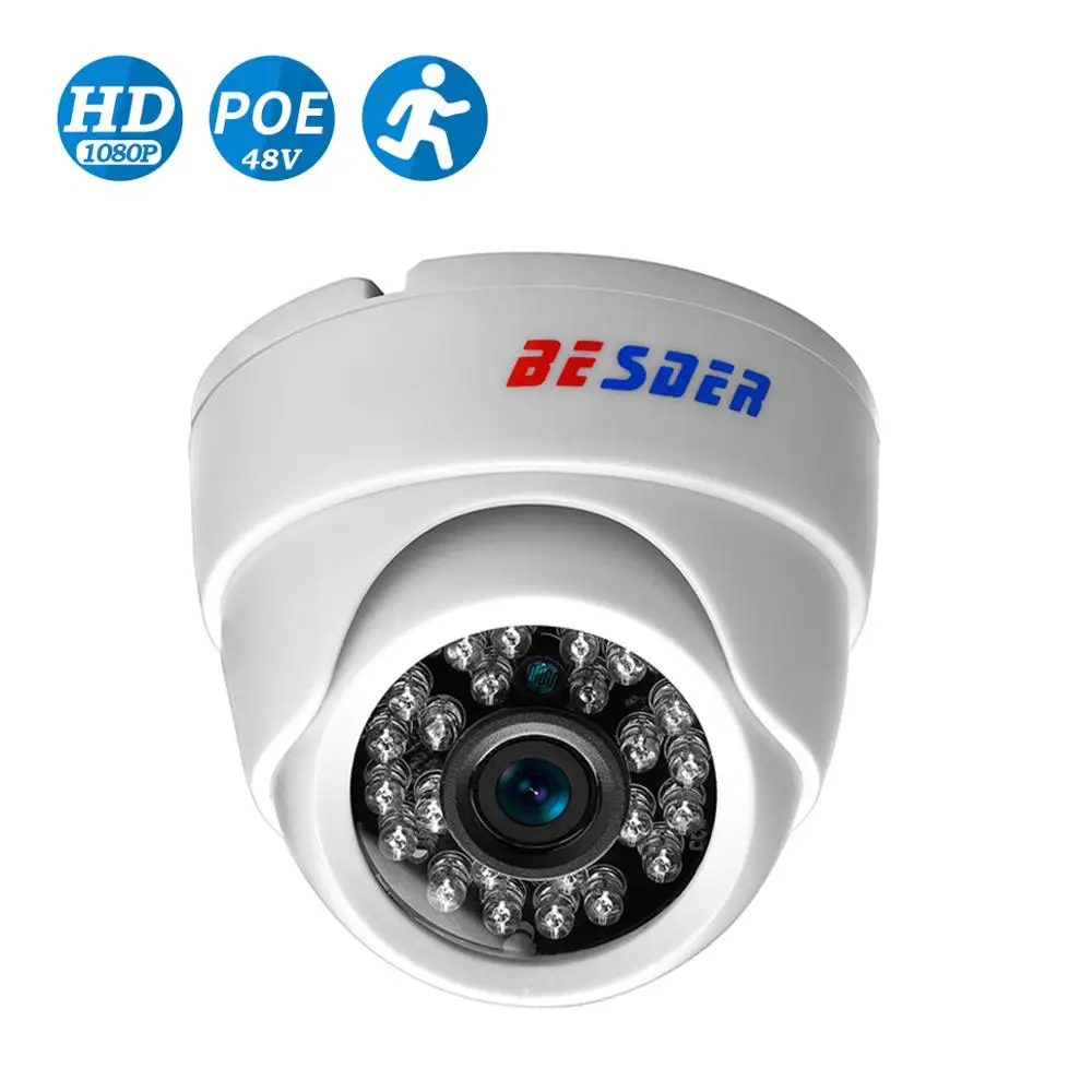 IP камера BESDER широкоугольная 2 8 мм 1080P 960P 720P P2P RTSP датчик движения e mail оповещения XMEye