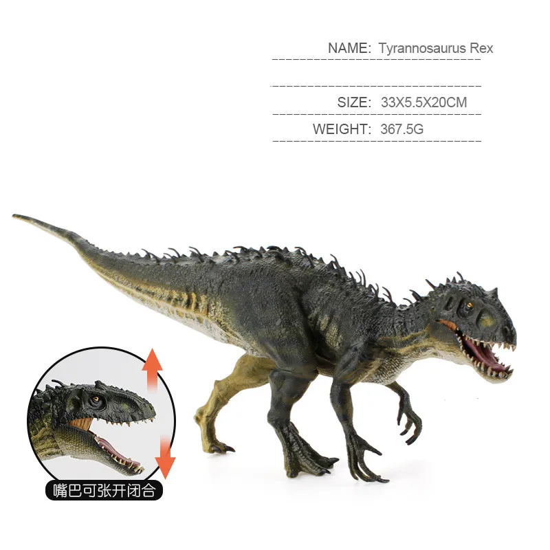 

Новый продукт, искусственная модель Юрского периода, твердый тираннозавр, модель динозавра, настольное украшение, украшение для дома, подар...