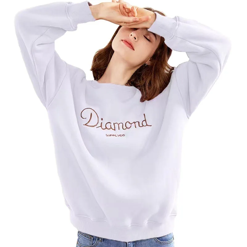 

Lamb Cashmere Sweater Pullover Loose Warm Clothing Velvet Padded Lamb Fur Sweatshirt Womens Winter Tops Streetwear Hoodies