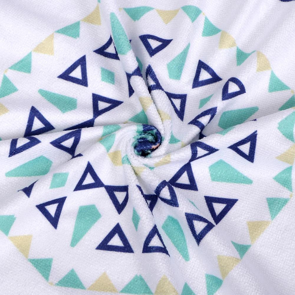 

1Pcs Round Plant Letter Print Tassel Outdoor Camping Summer Beach Mat Blanket Cover Yoga Towel Carpet Shawl Picnic Mat