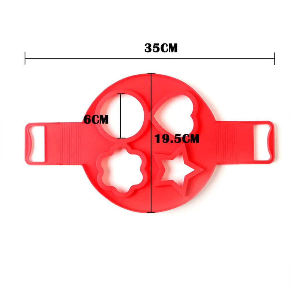 Антипригарная силиконовая форма для выпечки жарки яиц 4 отверстия | Дом и сад