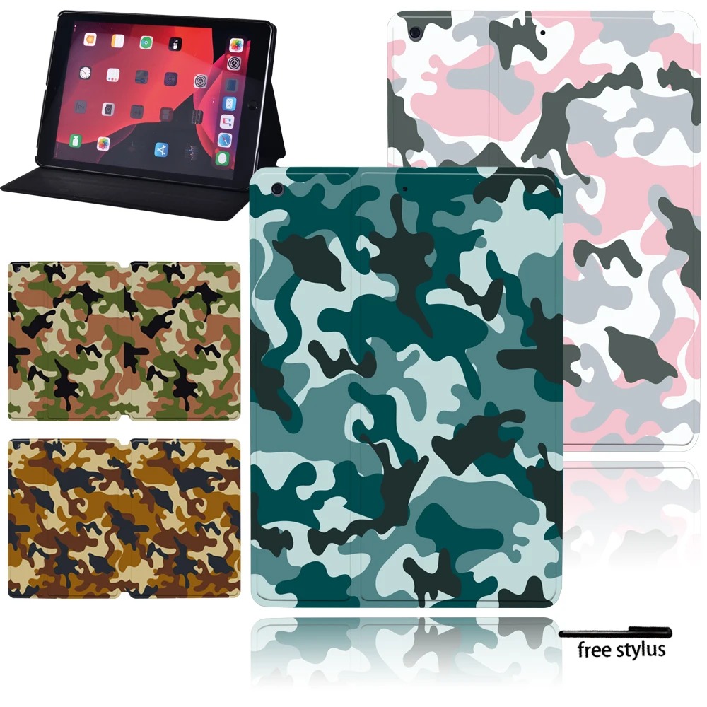 Чехол для планшета Apple IPad Mini /iPad Air/iPad Pro 7 9 10 2 5 11 дюймов Камуфляж кожи Подставка