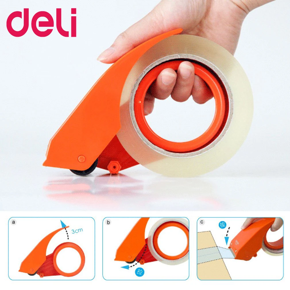 

Диспенсер для ленты Deli 801, устройство для резки и запечатывания, ширина 48 мм
