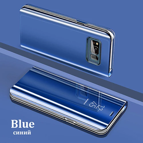 Blue Умный зеркальный чехол для телефона для huawei Коврики 30 P30 P20 Коврики 20 10 Pro Lite P Smart Honor 20 7C 8X10 8 9 Lite 9i Nova 3 3i чехол - Цвет: Blue
